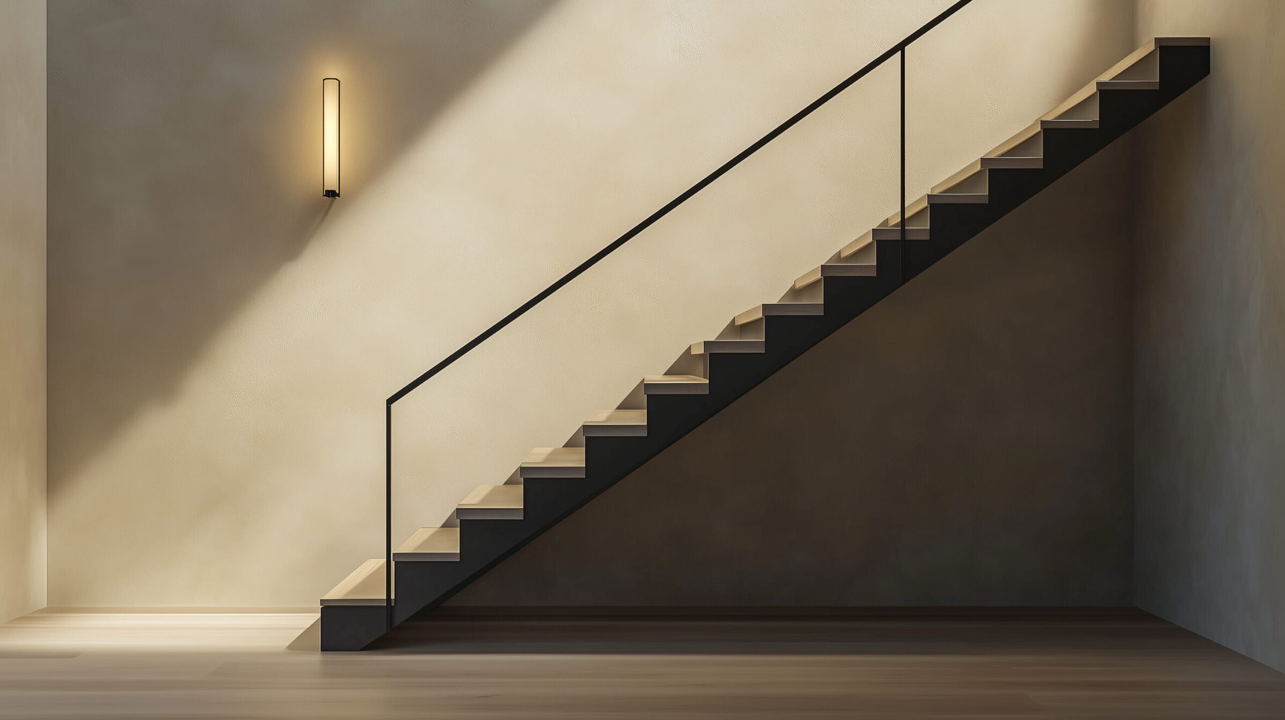 goga4302_Modern_staircase_interior_with_sand-colored_matte_pain_58896232-d70a-44ed-8d6b-63c1ebe58844